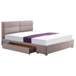 Tweepersoonsbed Merida 160x200cm in beige