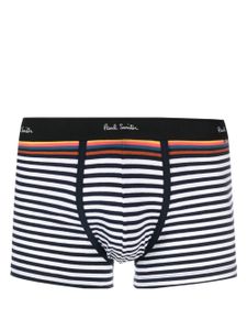 Paul Smith boxer en coton biologique à rayures - Bleu