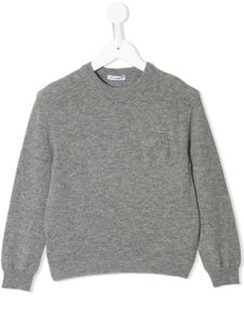 Dolce & Gabbana Kids sweat à logo brodé - Gris