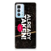 Motorola Edge 20 Pro | Siliconen hoesje | met naam Already Taken Black