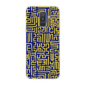 Majorelle Blue Print: Samsung Galaxy A6 Plus (2018) Transparant Hoesje