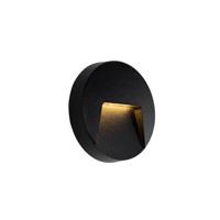 QAZQA Buiten wandlamp zwart rond incl. LED IP65 - Gem - thumbnail