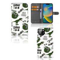 Telefoonhoesje | Met pasjeshouder | voor iPhone 14 Plus Dinosaurus