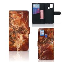 Samsung Galaxy M31 | Bookcase | Marmer Bruin
