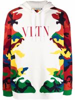 Valentino Garavani hoodie Camou7 à imprimé camouflage - Blanc