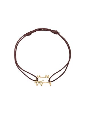 Aliita bracelet ajustable à breloque à design géométrique - Marron