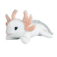Nature Planet Pluche Axolotl - zachte pluche stof - premium knuffel - wit - 40 cm - reptiel