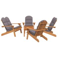 vidaXL 5-delige Loungeset Adirondack massief acaciahout - thumbnail