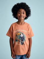 Jongensshirt dierenmotief sinaasappel