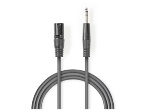 Sweex SWOP15100E30 audio kabel 3 m XLR (3-pin) 6.35mm Zwart