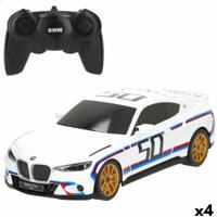 Politiewagen op Afstandsbediening BMW Blauw Rood 1:24 20 x 6 x 7,5 cm (4 Stuks)