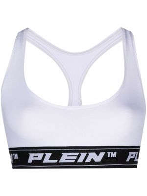 Philipp Plein soutien-gorge à logo - Blanc