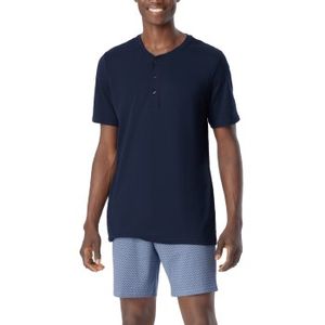 Schiesser Fine Interlock Serafino Collar Pyjamas