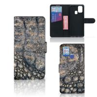 Samsung Galaxy M31 | Telefoonhoesje | Met pasjeshouder | Krokodillenprint