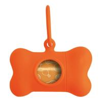 Hondetas Dispenser United Pets Bon Ton Neon Hond Oranje (8 x 4,2 x 5 cm)
