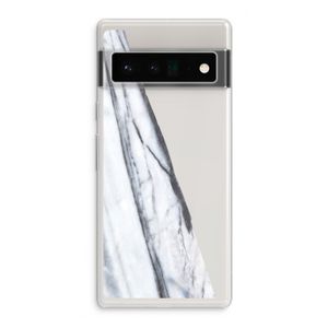 Gestreepte marmer: Google Pixel 6 Pro Transparant Hoesje