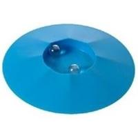 Knikkerpot van kunststof - 17 cm - blauw - met knikkers - voor binnen en buiten