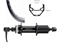 Roland achterwiel 28 fh-qc300 disc cl zac2000 zwart zw spk