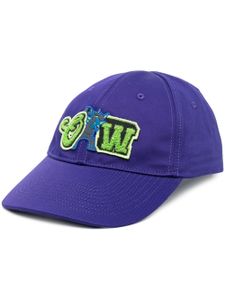 Off-White casquette à patch logo - Violet