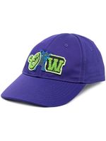 Off-White casquette à patch logo - Violet - thumbnail