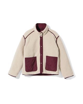 HEMA Omkeerbare Damesjas Eloise Teddy Rood (rood)