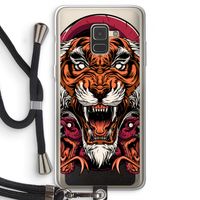 Tiger and Rattlesnakes: Samsung Galaxy A8 (2018) Transparant Hoesje met koord