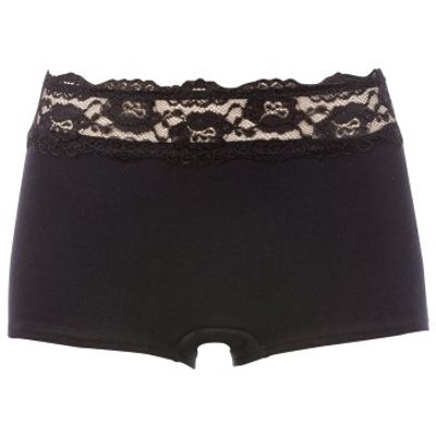 Trofe Lace Trimmed Boxer Briefs 2 stuks