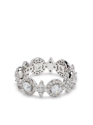 APM Monaco bague Météorites & Circles sertie de zircons - Argent