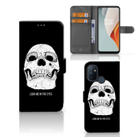 Telefoonhoesje met Naam OnePlus Nord N100 Skull Eyes - thumbnail