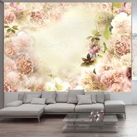 Zelfklevend fotobehang - Bloemig aroma, beige, 8 maten, premium print