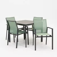 Tuinstoel Delia amandel met Carcassonne 90 x 90 cm