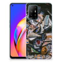OPPO A94 5G | Reno5 Z | Siliconen hoesje | met foto Badges