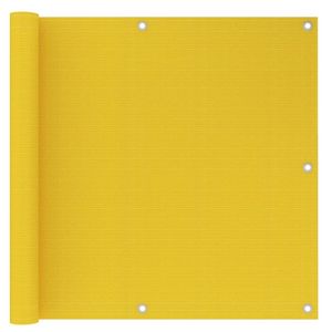 VidaXL Balkonscherm 90x300 cm hdpe geel