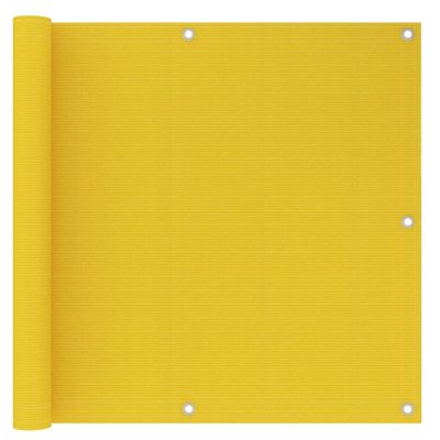 VidaXL Balkonscherm 90x300 cm hdpe geel