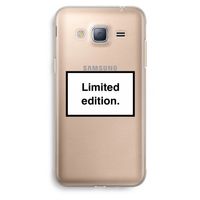 Limited edition: Samsung Galaxy J3 (2016) Transparant Hoesje