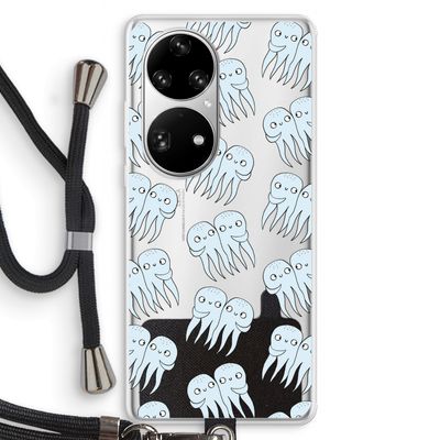 Octopussen: Huawei P50 Pro Transparant Hoesje met koord