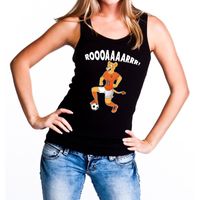 Nederlands dames elftal supporter hemd Leeuwinnen roooaaaarrr hemd zwart voor dames XL  - - thumbnail