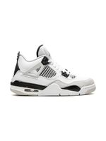 Jordan Kids baskets Air Jordan 4 Retro "Military Black" - Blanc - thumbnail