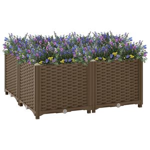 VidaXL Plantenbak verhoogd 80x80x38 cm polypropyleen