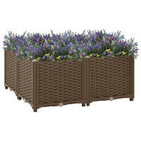 VidaXL Plantenbak verhoogd 80x80x38 cm polypropyleen