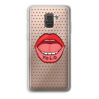 Yolo Denise: Samsung Galaxy A8 (2018) Transparant Hoesje