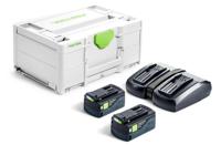 Festool SYS 18V 2x5,0/TCL 6 DUO Energie-set 18V in Systainer - 577707