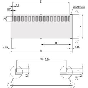 nVent SCHROFF 20848633 Achterwand 1 stuk(s)