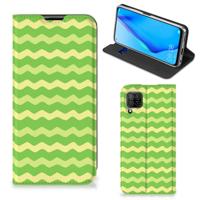 Huawei P40 Lite | Hoesje met Magneet | Waves Green