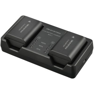 OM SYSTEM SBCX-1 batterij + lader set
