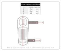 UFO PLAST elleboog protectie "alcor". children's elbow brace uf alcor black