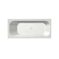 Xenz Aruba Ligbad - 170x75x48 - afvoer Midden - overloop andere kant - acryl - wit mat 6801OA-03