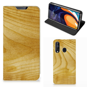 Samsung Galaxy A60 Book Wallet Case Licht Hout