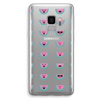 Smiley watermeloenprint: Samsung Galaxy S9 Transparant Hoesje