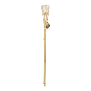 Bamboe tuinfakkel - citronella - met LED verlichting - 76 cm